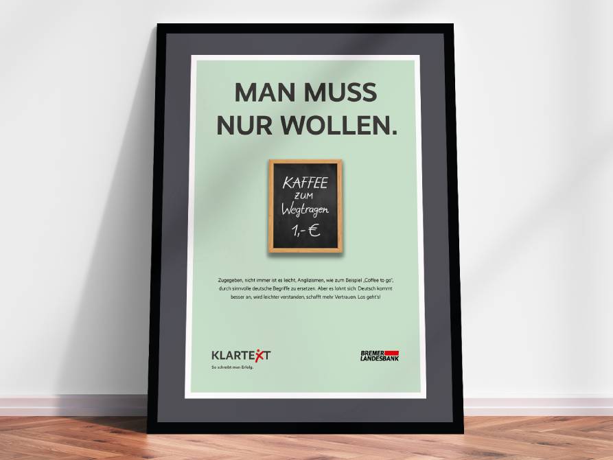 Bremer Landesbank Poster Klartext BLB
