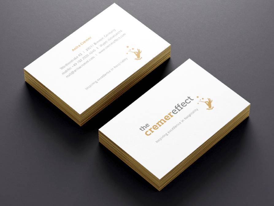 the cremereffect Geschäftsausstattung Design