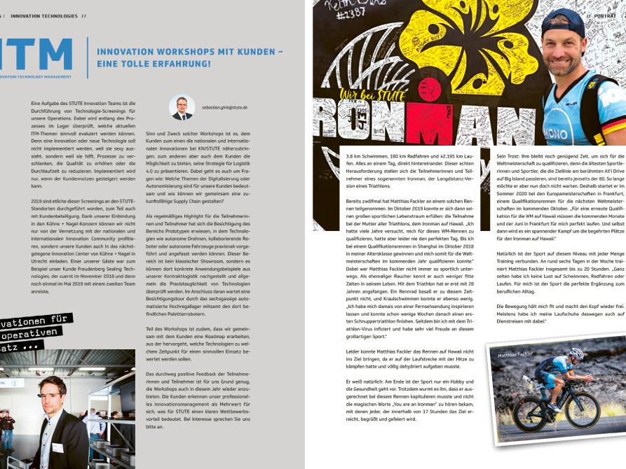 STUTE Logistics Kundenmagazin Einblicke