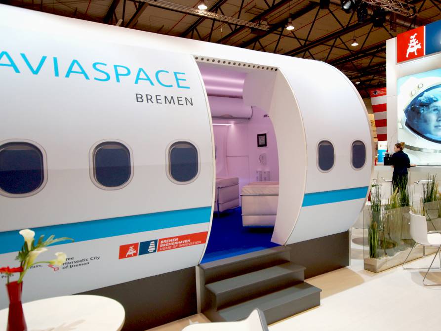 Aviaspace Bremen Internationale Luftfahrt Ausstellung Flugzeugkabine Kabinen Mockup