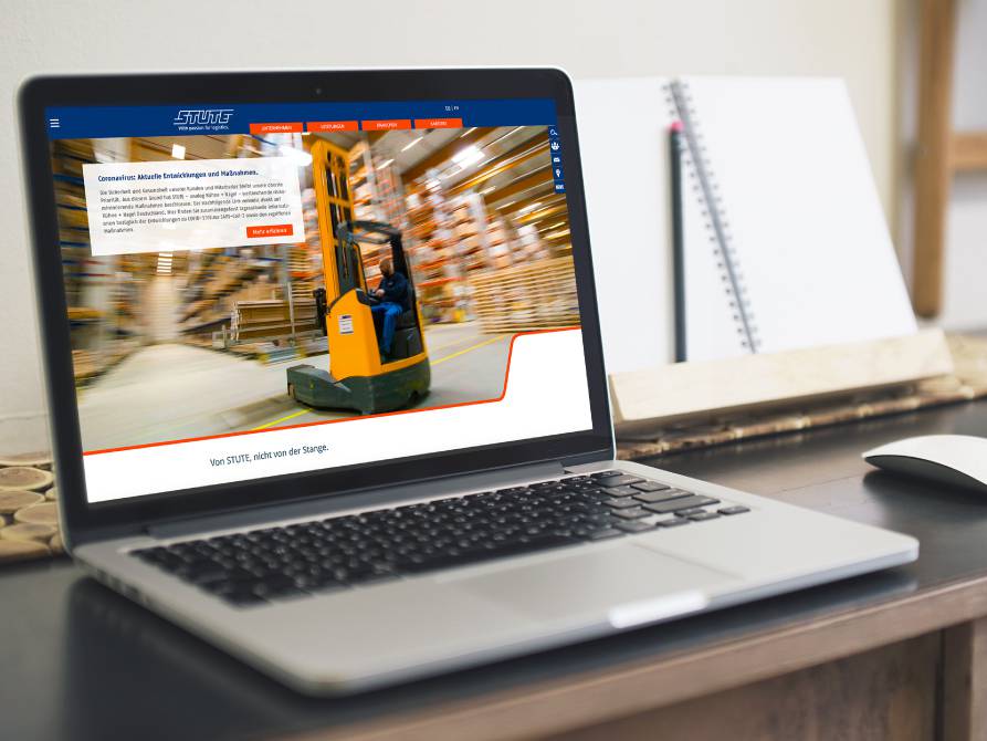 Stute Logistics Website STUTE Logistik Bremen