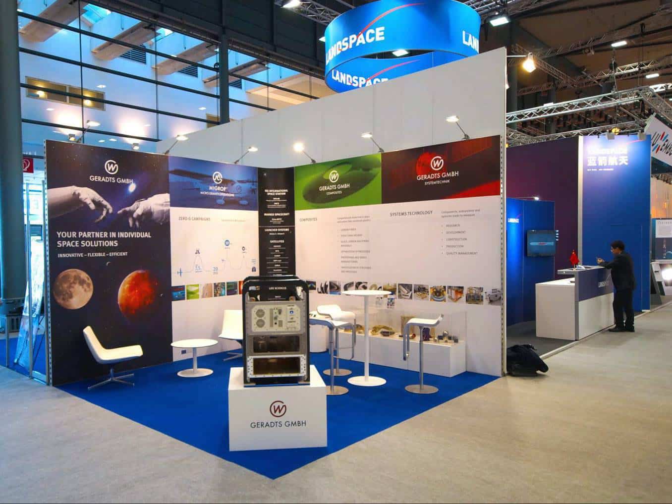 Geradts Space Tech Expo Messe Bremen Messestand